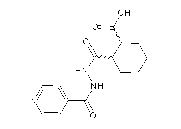 2-[(2-isonicotinoylhydrazino)carbonyl]cyclohexanecarboxylic acid