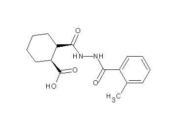 2-{[2-(2-methylbenzoyl)hydrazino]carbonyl}cyclohexanecarboxylic acid