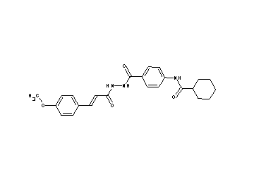 N-[4-({2-[3-(4-methoxyphenyl)acryloyl]hydrazino}carbonyl)phenyl]cyclohexanecarboxamide