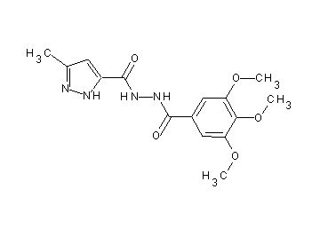3-methyl-N'-(3,4,5-trimethoxybenzoyl)-1H-pyrazole-5-carbohydrazide