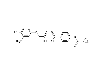 N-[4-({2-[(4-bromo-3-methylphenoxy)acetyl]hydrazino}carbonyl)phenyl]cyclopropanecarboxamide