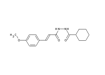 N'-[3-(4-methoxyphenyl)acryloyl]cyclohexanecarbohydrazide