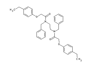 N,N'-1,2-ethanediylbis[N-benzyl-2-(4-ethylphenoxy)acetamide]
