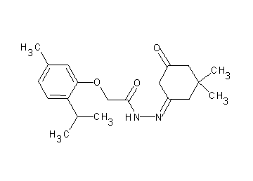 N'-(3,3-dimethyl-5-oxocyclohexylidene)-2-(2-isopropyl-5-methylphenoxy)acetohydrazide