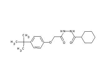 N'-[2-(4-tert-butylphenoxy)acetyl]cyclohexanecarbohydrazide