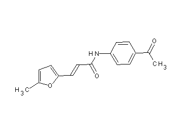 N-(4-acetylphenyl)-3-(5-methyl-2-furyl)acrylamide