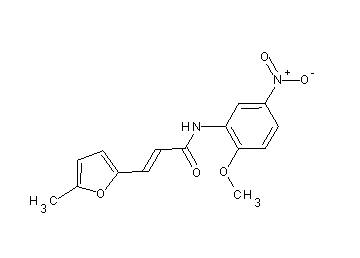 N-(2-methoxy-5-nitrophenyl)-3-(5-methyl-2-furyl)acrylamide
