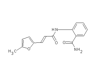 2-{[3-(5-methyl-2-furyl)acryloyl]amino}benzamide