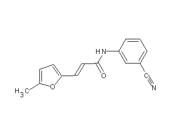 N-(3-cyanophenyl)-3-(5-methyl-2-furyl)acrylamide