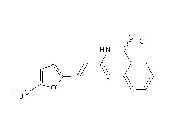 3-(5-methyl-2-furyl)-N-(1-phenylethyl)acrylamide