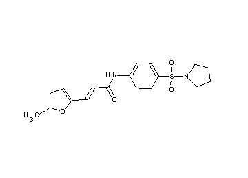 3-(5-methyl-2-furyl)-N-[4-(1-pyrrolidinylsulfonyl)phenyl]acrylamide