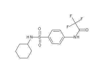 N-{4-[(cyclohexylamino)sulfonyl]phenyl}-2,2,2-trifluoroacetamide