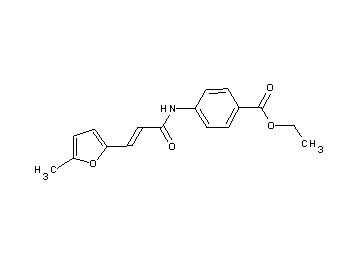 ethyl 4-{[3-(5-methyl-2-furyl)acryloyl]amino}benzoate