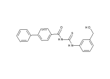 N-({[3-(hydroxymethyl)phenyl]amino}carbonothioyl)-4-biphenylcarboxamide