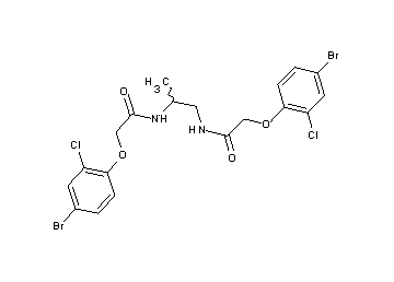 N,N'-1,2-propanediylbis[2-(4-bromo-2-chlorophenoxy)acetamide]