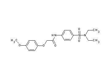 N-{4-[(diethylamino)sulfonyl]phenyl}-2-(4-methoxyphenoxy)acetamide