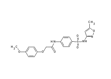 2-(4-methoxyphenoxy)-N-(4-{[(5-methyl-3-isoxazolyl)amino]sulfonyl}phenyl)acetamide