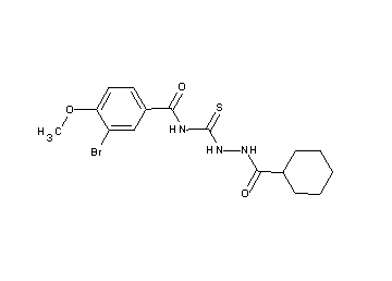 3-bromo-N-{[2-(cyclohexylcarbonyl)hydrazino]carbonothioyl}-4-methoxybenzamide