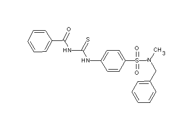 N-{[(4-{[benzyl(methyl)amino]sulfonyl}phenyl)amino]carbonothioyl}benzamide