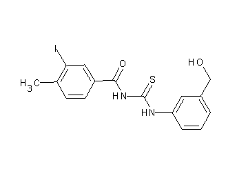 N-({[3-(hydroxymethyl)phenyl]amino}carbonothioyl)-3-iodo-4-methylbenzamide