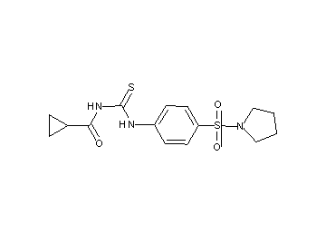 N-({[4-(1-pyrrolidinylsulfonyl)phenyl]amino}carbonothioyl)cyclopropanecarboxamide
