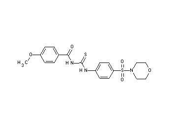 4-methoxy-N-({[4-(4-morpholinylsulfonyl)phenyl]amino}carbonothioyl)benzamide