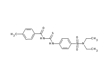 N-[({4-[(diethylamino)sulfonyl]phenyl}amino)carbonothioyl]-4-methylbenzamide