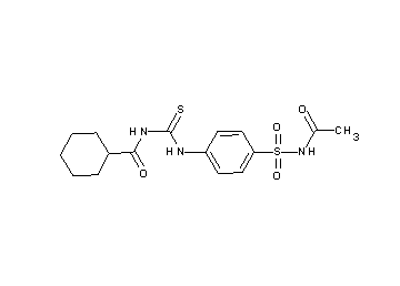 N-[({4-[(acetylamino)sulfonyl]phenyl}amino)carbonothioyl]cyclohexanecarboxamide