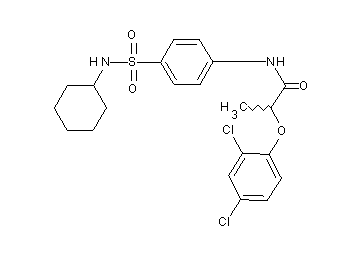 N-{4-[(cyclohexylamino)sulfonyl]phenyl}-2-(2,4-dichlorophenoxy)propanamide
