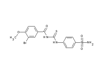 N-({[4-(aminosulfonyl)phenyl]amino}carbonothioyl)-3-bromo-4-methoxybenzamide
