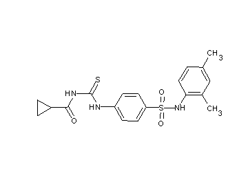 N-{[(4-{[(2,4-dimethylphenyl)amino]sulfonyl}phenyl)amino]carbonothioyl}cyclopropanecarboxamide
