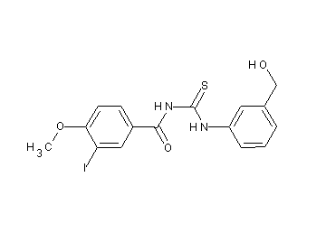 N-({[3-(hydroxymethyl)phenyl]amino}carbonothioyl)-3-iodo-4-methoxybenzamide