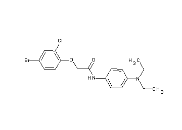 2-(4-bromo-2-chlorophenoxy)-N-[4-(diethylamino)phenyl]acetamide