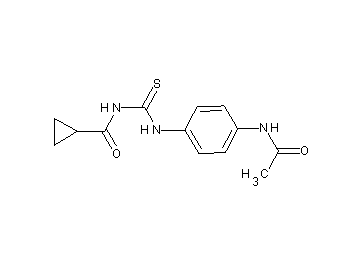 N-({[4-(acetylamino)phenyl]amino}carbonothioyl)cyclopropanecarboxamide