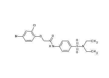 2-(4-bromo-2-chlorophenoxy)-N-{4-[(diethylamino)sulfonyl]phenyl}acetamide - Click Image to Close
