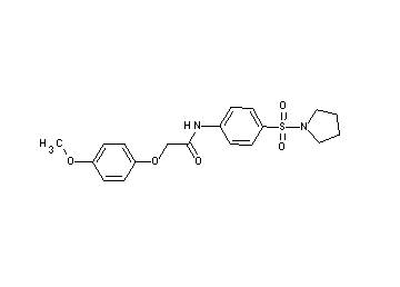 2-(4-methoxyphenoxy)-N-[4-(1-pyrrolidinylsulfonyl)phenyl]acetamide