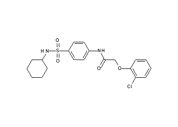 2-(2-chlorophenoxy)-N-{4-[(cyclohexylamino)sulfonyl]phenyl}acetamide