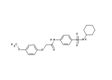 N-{4-[(cyclohexylamino)sulfonyl]phenyl}-2-(4-methoxyphenoxy)acetamide