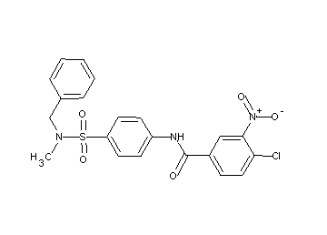N-(4-{[benzyl(methyl)amino]sulfonyl}phenyl)-4-chloro-3-nitrobenzamide