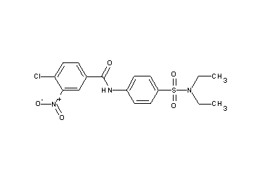 4-chloro-N-{4-[(diethylamino)sulfonyl]phenyl}-3-nitrobenzamide