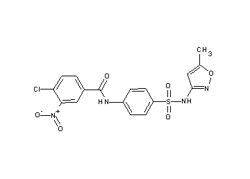 4-chloro-N-(4-{[(5-methyl-3-isoxazolyl)amino]sulfonyl}phenyl)-3-nitrobenzamide