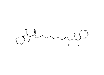 N,N'-1,6-hexanediylbis(3-chloro-1-benzothiophene-2-carboxamide)