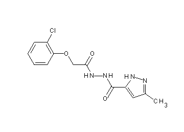 N'-[(2-chlorophenoxy)acetyl]-3-methyl-1H-pyrazole-5-carbohydrazide