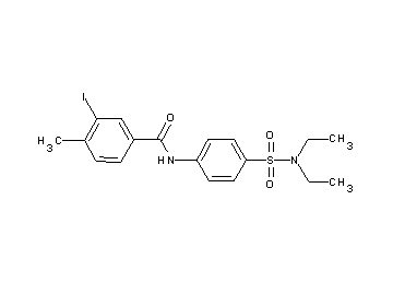 N-{4-[(diethylamino)sulfonyl]phenyl}-3-iodo-4-methylbenzamide