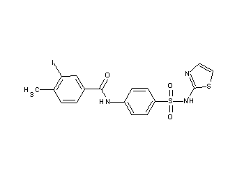 3-iodo-4-methyl-N-{4-[(1,3-thiazol-2-ylamino)sulfonyl]phenyl}benzamide