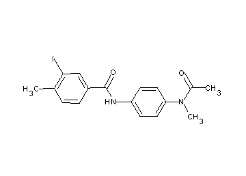 N-{4-[acetyl(methyl)amino]phenyl}-3-iodo-4-methylbenzamide