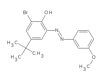 2-bromo-4-tert-butyl-6-[(3-methoxyphenyl)diazenyl]phenol