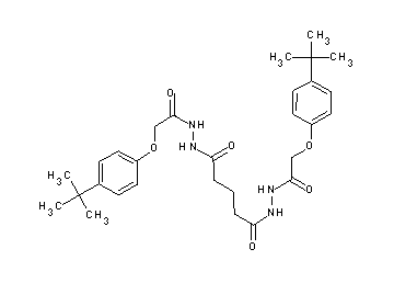 N'1,N'5-bis[(4-tert-butylphenoxy)acetyl]pentanedihydrazide