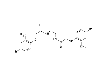 N,N'-1,2-ethanediylbis[2-(4-bromo-2-methylphenoxy)acetamide] - Click Image to Close