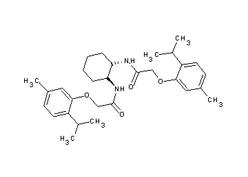 N,N'-1,2-cyclohexanediylbis[2-(2-isopropyl-5-methylphenoxy)acetamide]